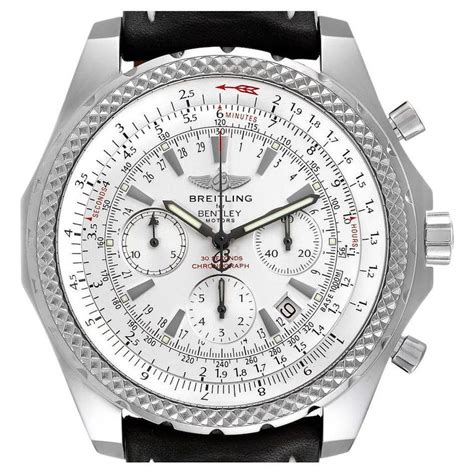 breitling bentley motors silber zifferblatt chronograph uhr a25362 box|bentley motors a25362.